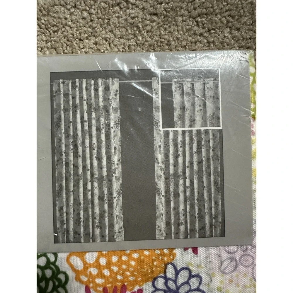 Ikea RENET Floral VTG Retro Curtains/Panels Set of 2-57x98 NEW In Package
